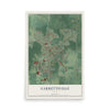 Map of Garrettsville, Ohio, 12 x 18 inch unframed archival matte print