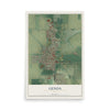 Map of Genoa, Ohio, 12 x 18 inch unframed archival matte print
