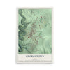 Map of Georgetown, Ohio, 12 x 18 inch unframed archival matte print