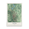 Map of Girard, Ohio, 12 x 18 inch unframed archival matte print