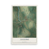 Map of Glenford, Ohio, 12 x 18 inch unframed archival matte print