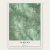 Granger, Ohio map print, the full design