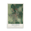 Map of Green Springs, Ohio, 12 x 18 inch unframed archival matte print