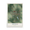 Map of Greenwich, Ohio, 12 x 18 inch unframed archival matte print