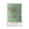Map of Grove City, Ohio, 12 x 18 inch unframed archival matte print
