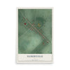 Map of Hamersville, Ohio, 12 x 18 inch unframed archival matte print