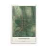 Map of Hanoverton, Ohio, 12 x 18 inch unframed archival matte print