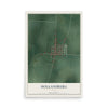 Map of Hollansburg, Ohio, 12 x 18 inch unframed archival matte print