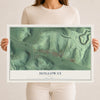 Map of Holloway, Ohio, 12 x 18 inch unframed archival matte print