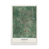 Map of Hudson, Ohio, 12 x 18 inch unframed archival matte print