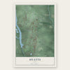 Hyatts, Ohio map print, the full design