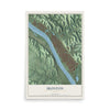Map of Ironton, Ohio, 12 x 18 inch unframed archival matte print