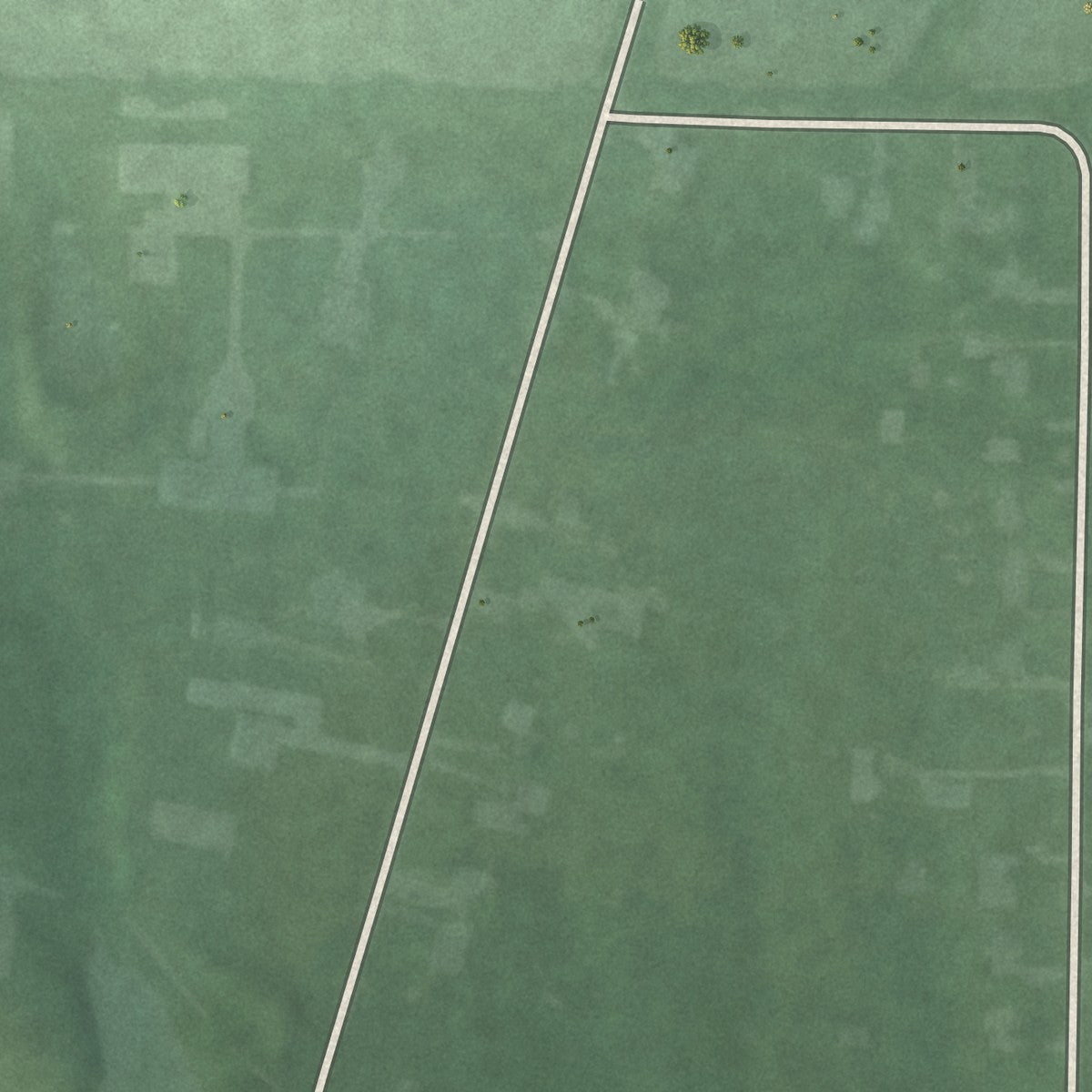 Second close-up of the map of Jacksonburg, Ohio print showing more streets and buildings