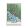 Map of Jeromesville, Ohio, 12 x 18 inch unframed archival matte print