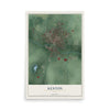 Map of Kenton, Ohio, 12 x 18 inch unframed archival matte print