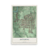 Map of Kettering, Ohio, 12 x 18 inch unframed archival matte print