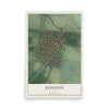Map of Kingston, Ohio, 12 x 18 inch unframed archival matte print