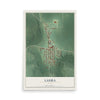 Map of Laura, Ohio, 12 x 18 inch unframed archival matte print