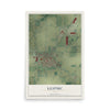 Map of Leipsic, Ohio, 12 x 18 inch unframed archival matte print