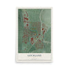 Map of Lockland, Ohio, 12 x 18 inch unframed archival matte print