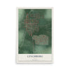 Map of Lynchburg, Ohio, 12 x 18 inch unframed archival matte print