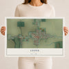 Map of Lyons, Ohio, 12 x 18 inch unframed archival matte print