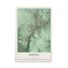 Map of Madeira, Ohio, 12 x 18 inch unframed archival matte print