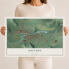 Map of Malvern, Ohio, 12 x 18 inch unframed archival matte print