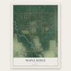 Maple Ridge, Ohio map print, the full design