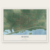 Marne, Ohio map print, the full design