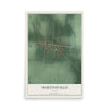 Map of Martinsville, Ohio, 12 x 18 inch unframed archival matte print