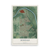 Map of McDonald, Ohio, 12 x 18 inch unframed archival matte print