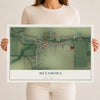 Map of Metamora, Ohio, 12 x 18 inch unframed archival matte print