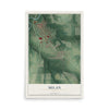 Map of Milan, Ohio, 12 x 18 inch unframed archival matte print
