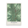 Map of Millersburg, Ohio, 12 x 18 inch unframed archival matte print