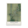 Map of Milton Center, Ohio, 12 x 18 inch unframed archival matte print