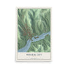 Map of Mineral City, Ohio, 12 x 18 inch unframed archival matte print
