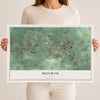 Map of Monroe, Ohio, 12 x 18 inch unframed archival matte print