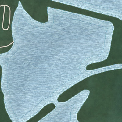 Second close-up of the map of Montezuma, Ohio print showing more streets and buildings