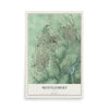 Map of Montgomery, Ohio, 12 x 18 inch unframed archival matte print