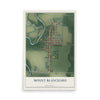 Map of Mount Blanchard, Ohio, 12 x 18 inch unframed archival matte print