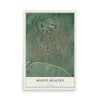 Map of Mount Healthy, Ohio, 12 x 18 inch unframed archival matte print