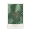 Map of Mowrystown, Ohio, 12 x 18 inch unframed archival matte print
