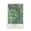 Map of Murray City, Ohio, 12 x 18 inch unframed archival matte print
