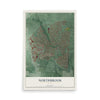 Map of Northbrook, Ohio, 12 x 18 inch unframed archival matte print