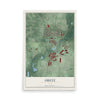 Map of Obetz, Ohio, 12 x 18 inch unframed archival matte print