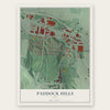 Paddock Hills, Ohio map print, the full design