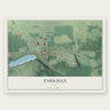 Parkman, Ohio map print, the full design