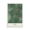Map of Perry, Ohio, 12 x 18 inch unframed archival matte print