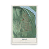 Map of Philo, Ohio, 12 x 18 inch unframed archival matte print